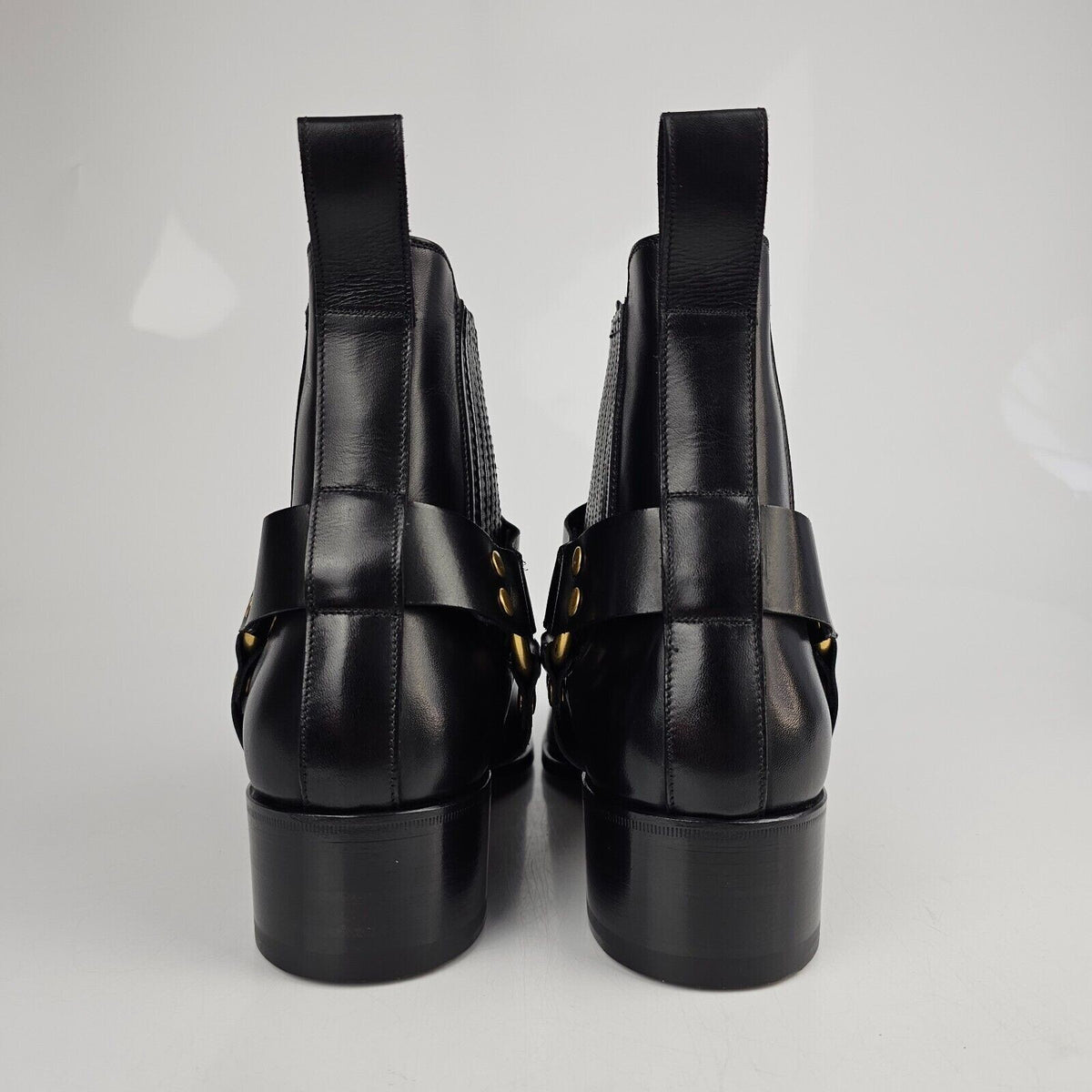 TOM FORD Burnished Rupert Jodhpur Black Leather Boots New Size US 6 EU 39