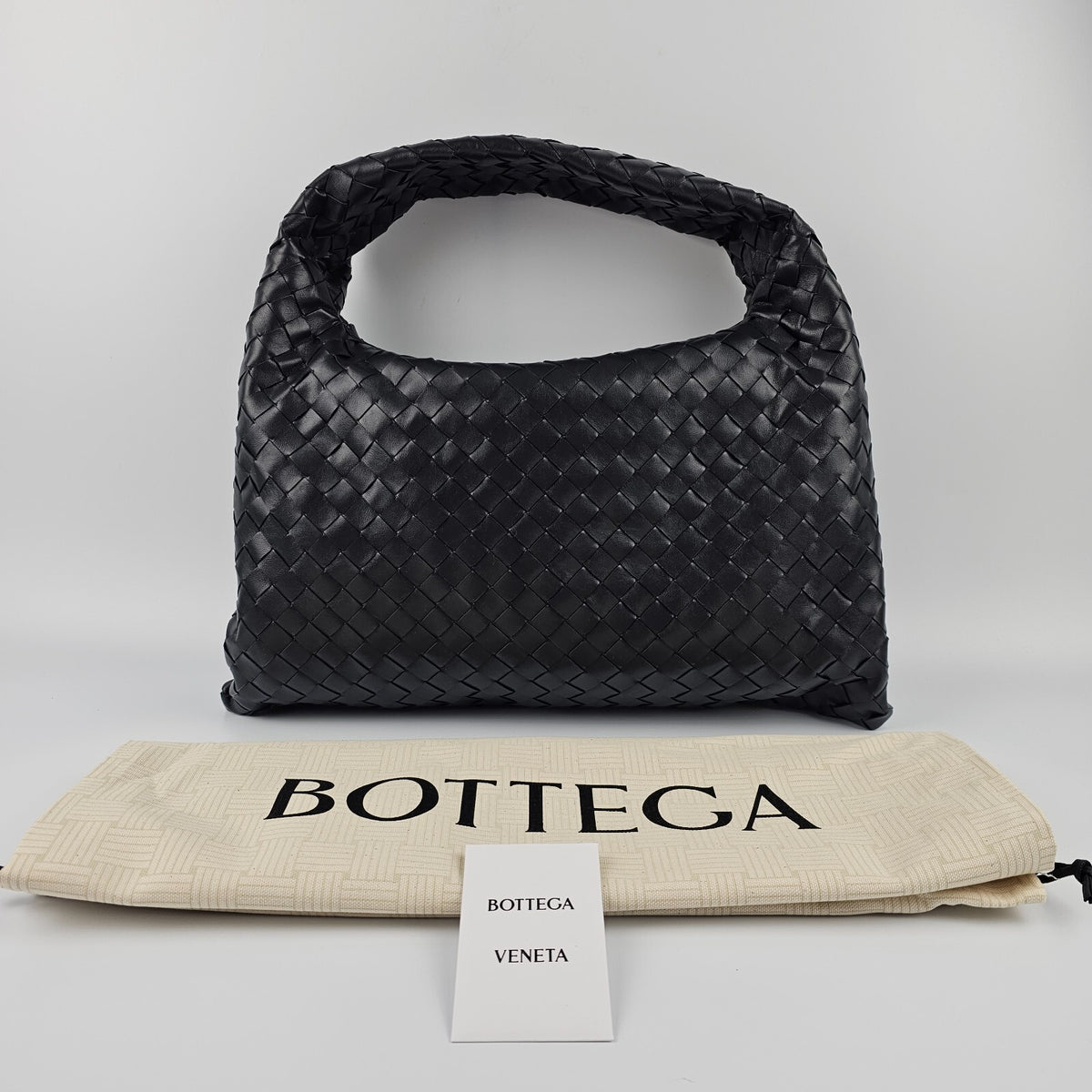 BOTTEGA VENETA Hop Small $4600 Shadow Leather Shoulder Bag New