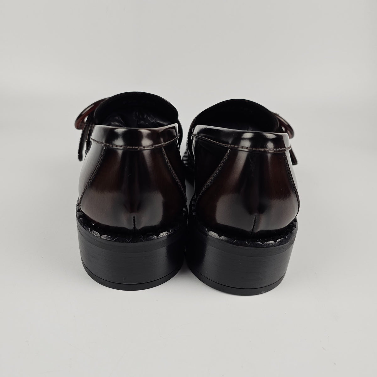 PRADA Brown Leather Loafers New And Authentic