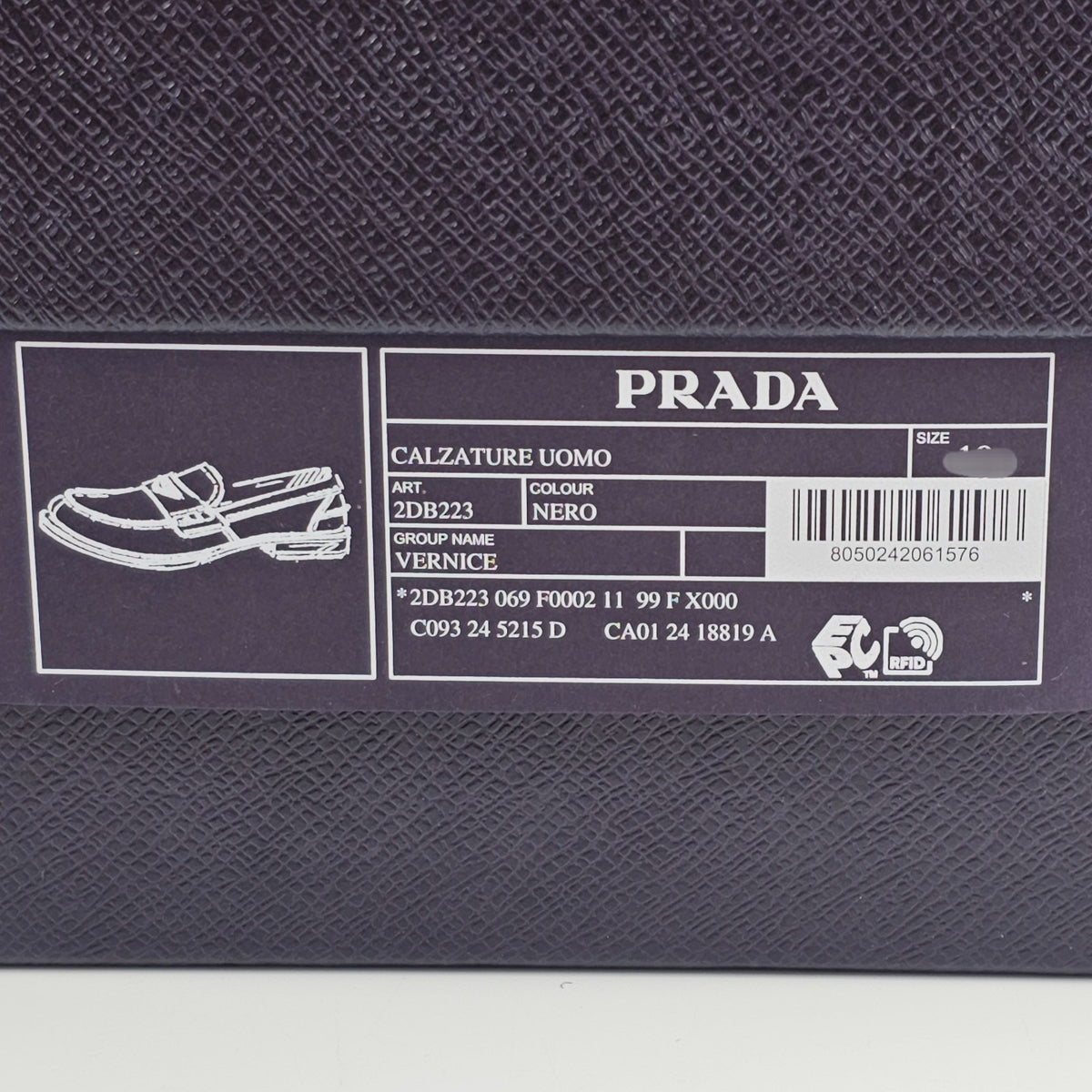 PRADA Black Patent Leather Loafers New & Authentic