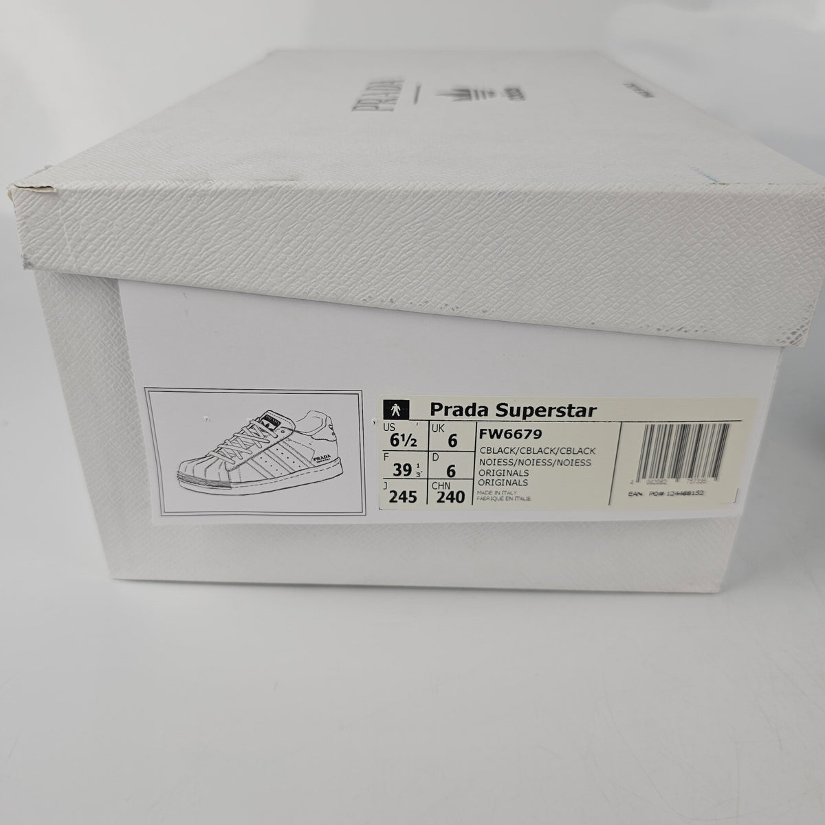 PRADA Men's Black Sneakers Size US 6.5 UK 6 EU 39 1/3 New