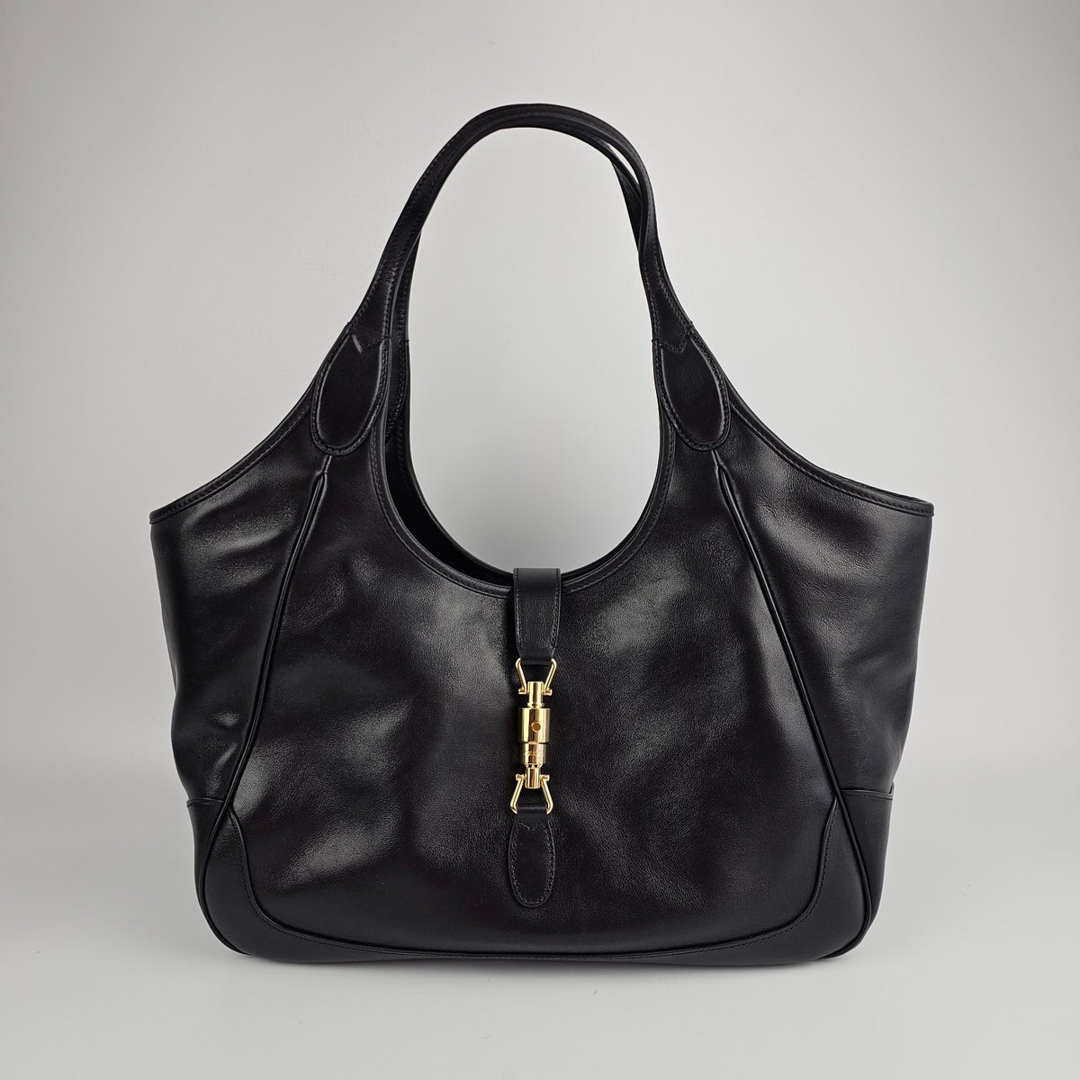 GUCCI $3600 Mercato Medium Black Tote Bag New & Authentic