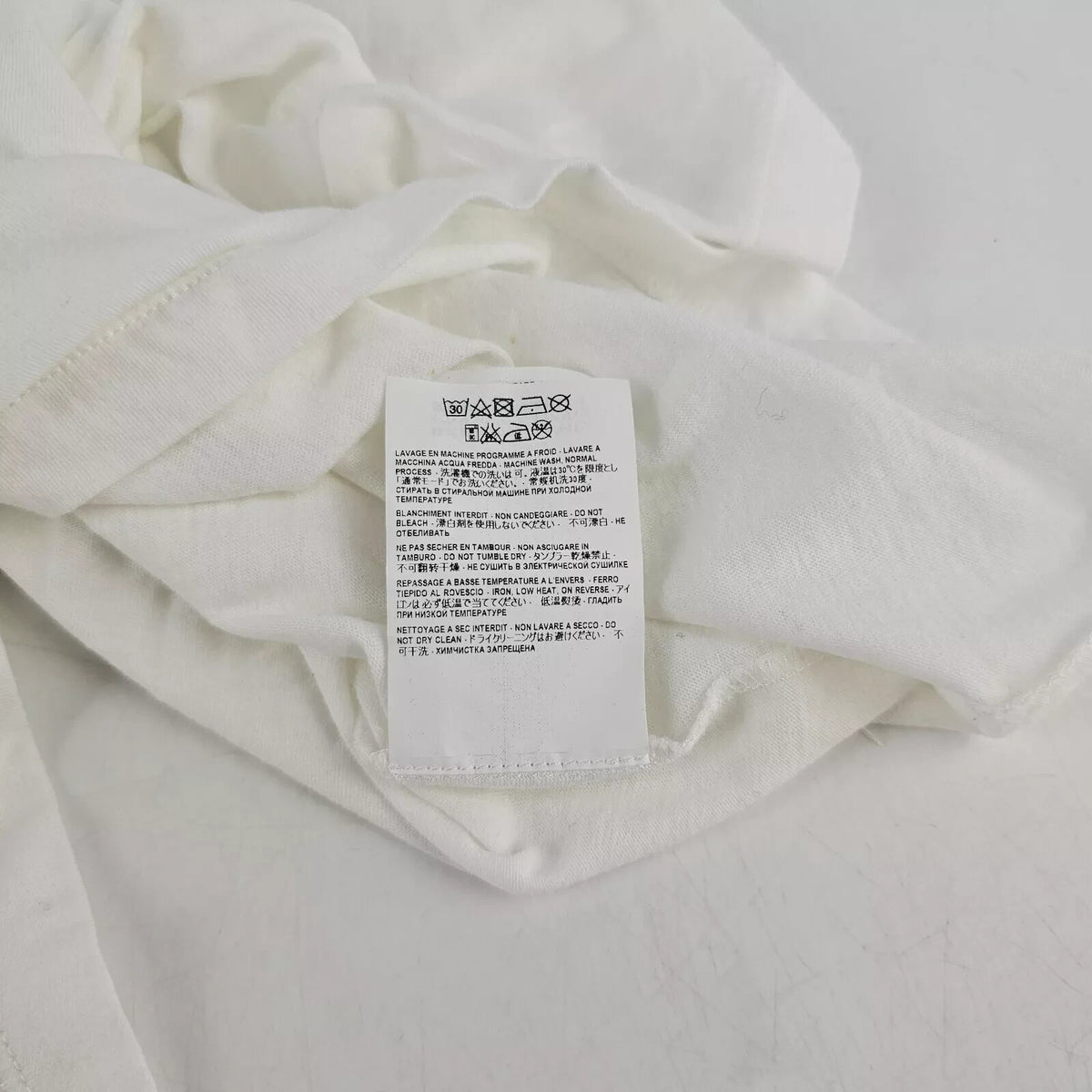 SAINT LAURENT Men's White T-shirt New Size XS