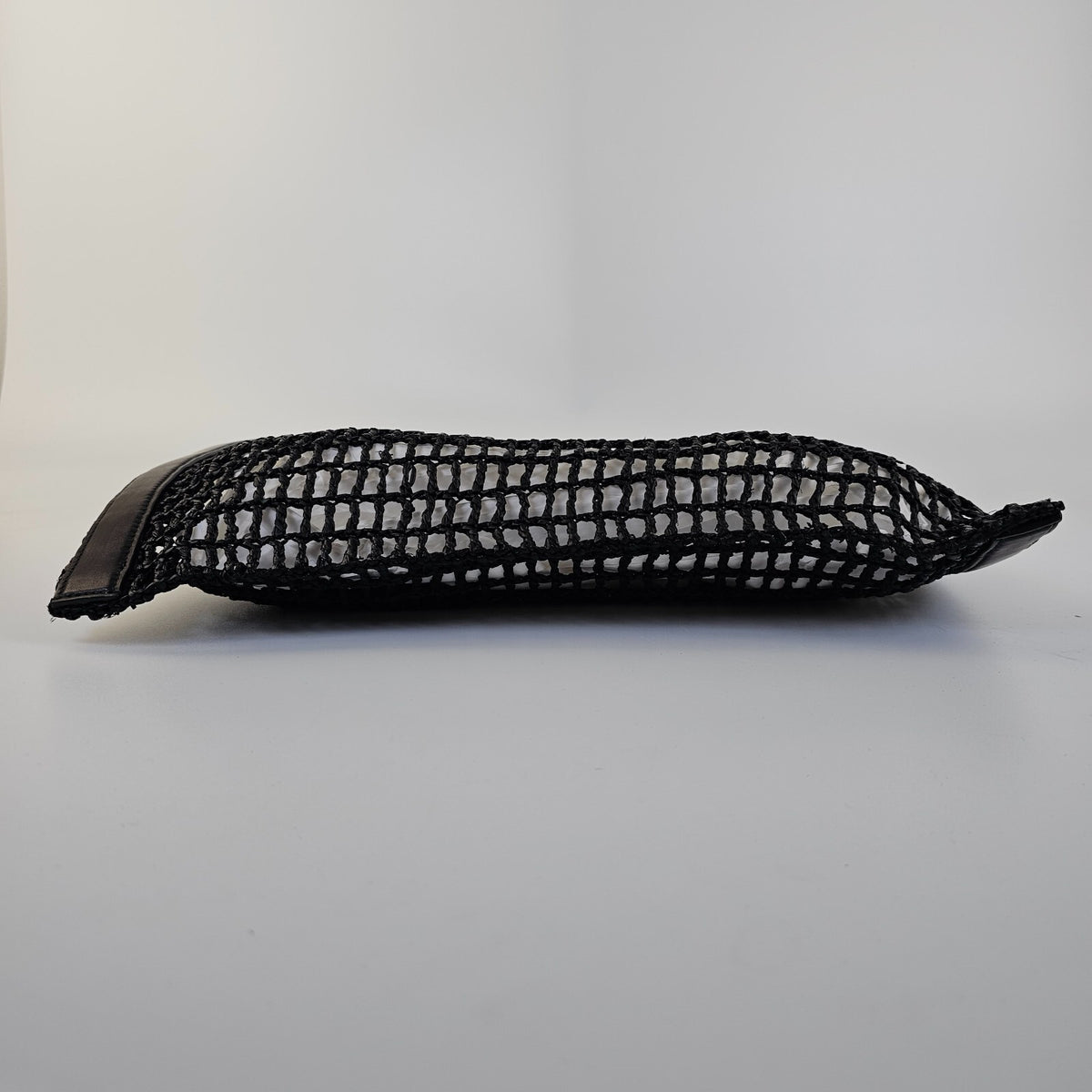 Saint Laurent Oxalis Black Raffia Shoulder Bag New