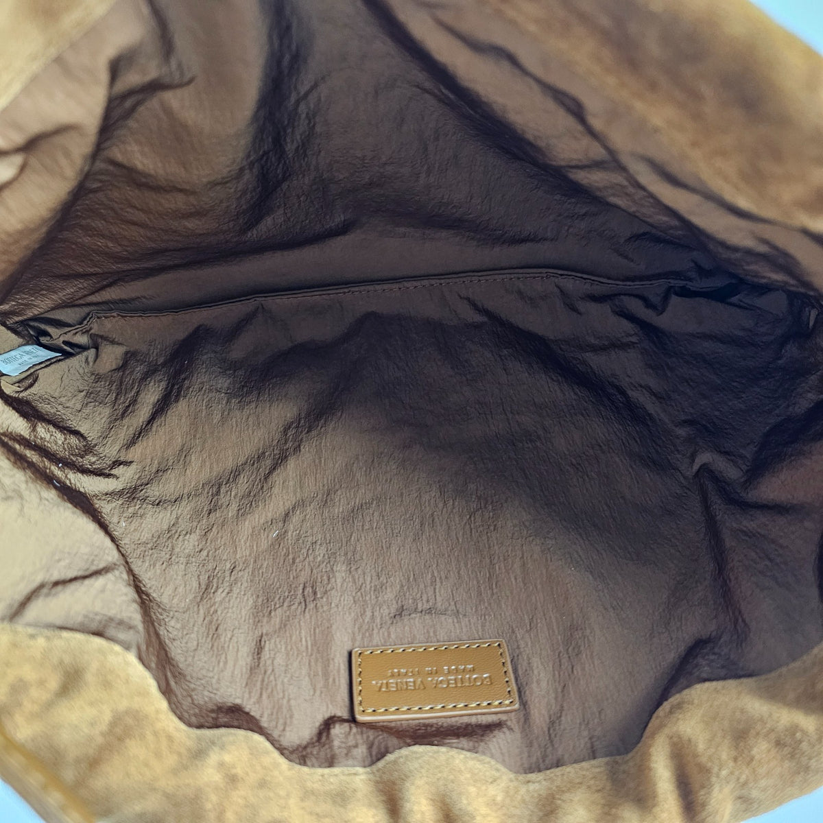 BOTTEGA VENETA Dustbag Amber Suede Handbag New