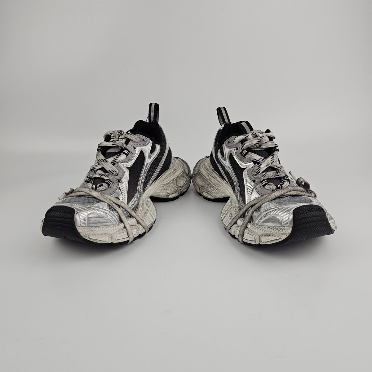 BALENCIAGA 3XL Gradient $1250 Men's Black/Gray/White Sneakers New And Authentic