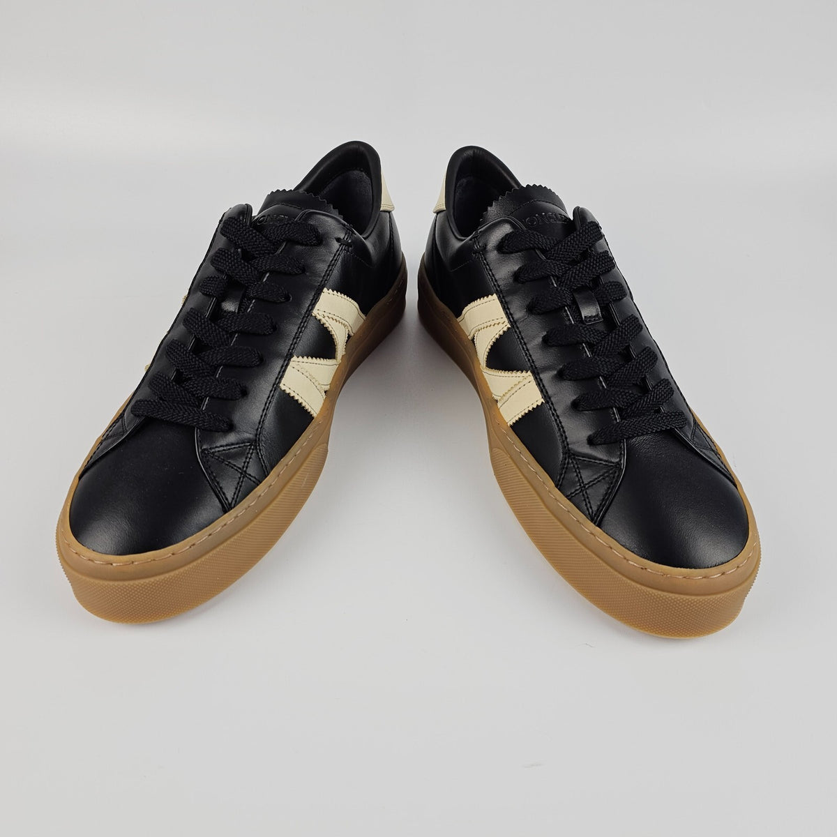 MONCLER Monaco2 Men's Black Sneakers New