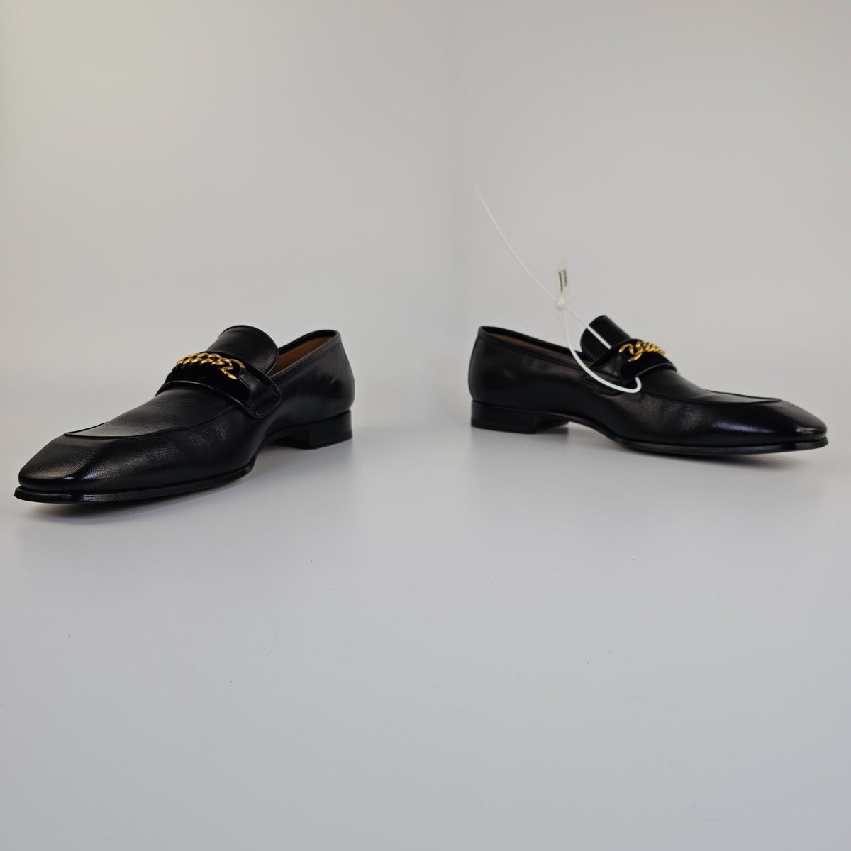 TOM FORD York Black Leather Loafers Size US 11