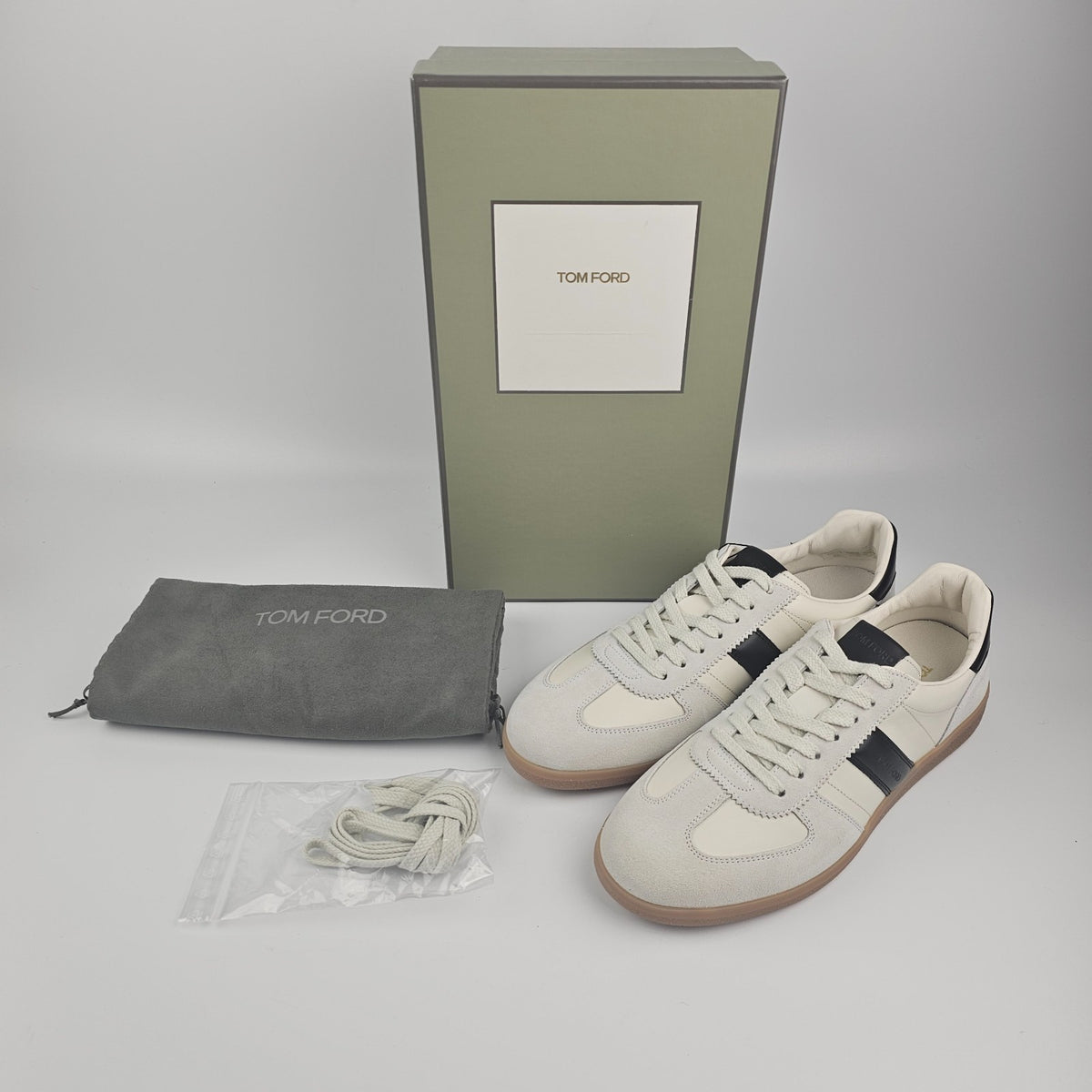 TOM FORD Terence White Low Top Sneakers New