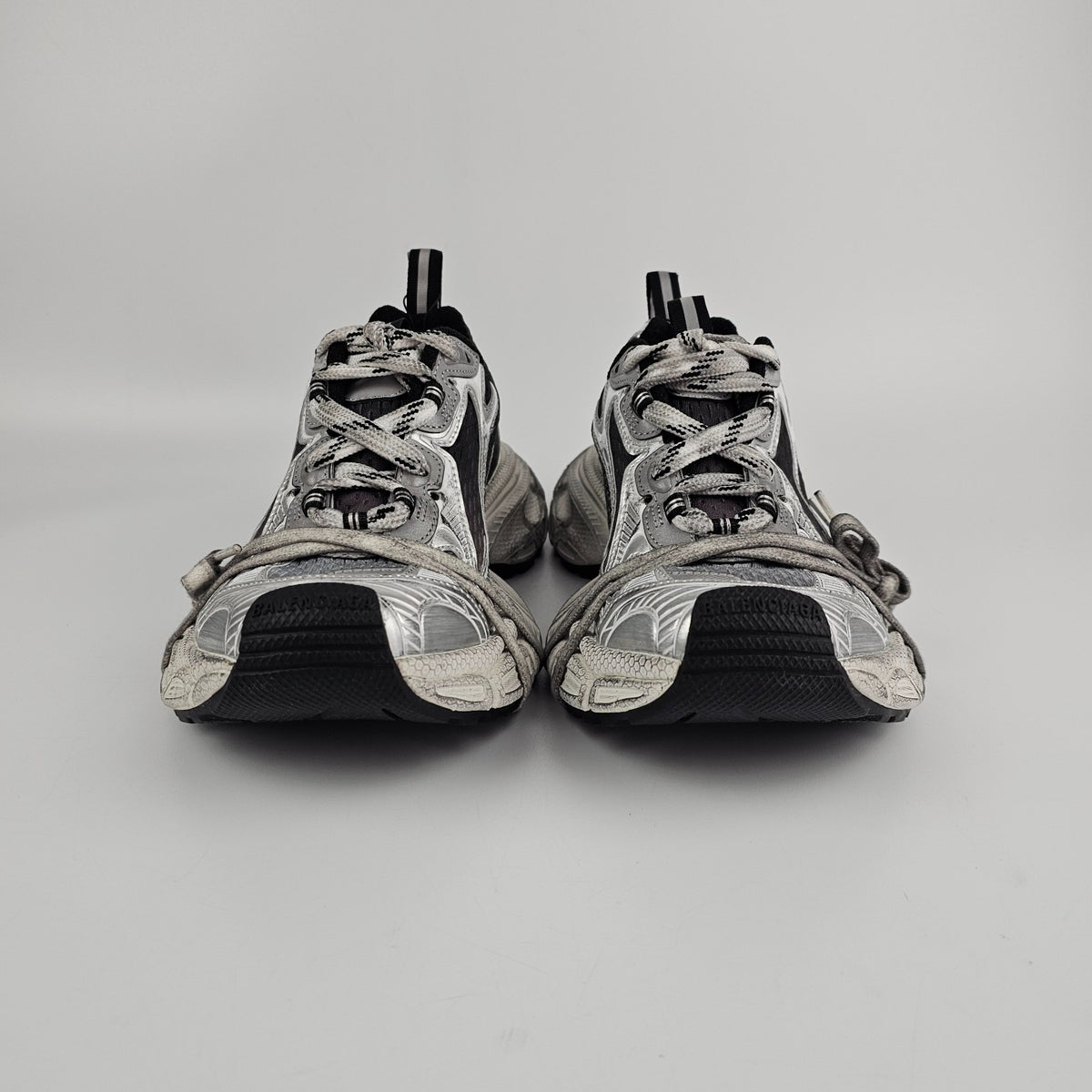 BALENCIAGA 3XL Gradient $1250 Men's Black/Gray/White Sneakers New And Authentic