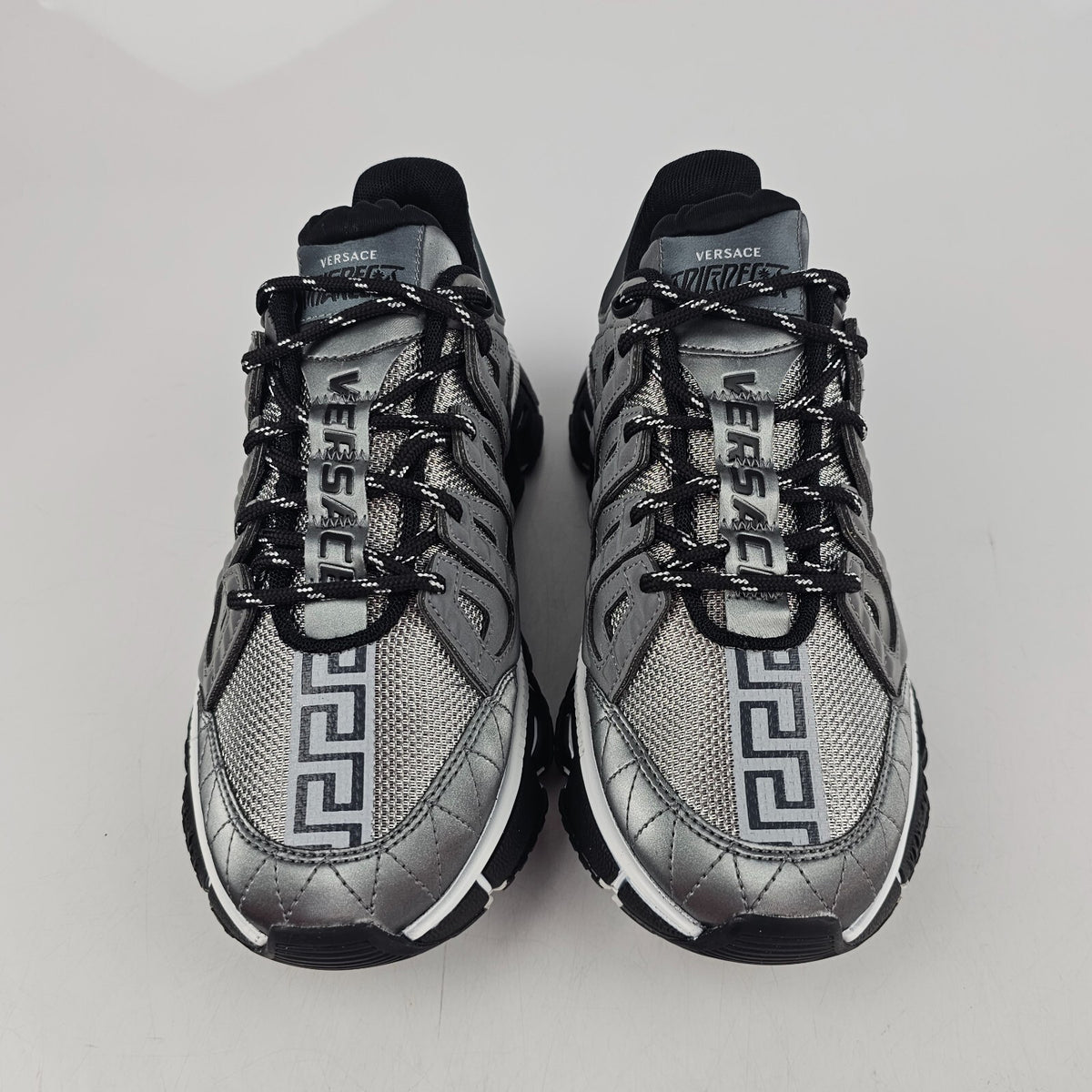 VERSACE Trigreca Men's Gray Sneakers New Size 39 US 6