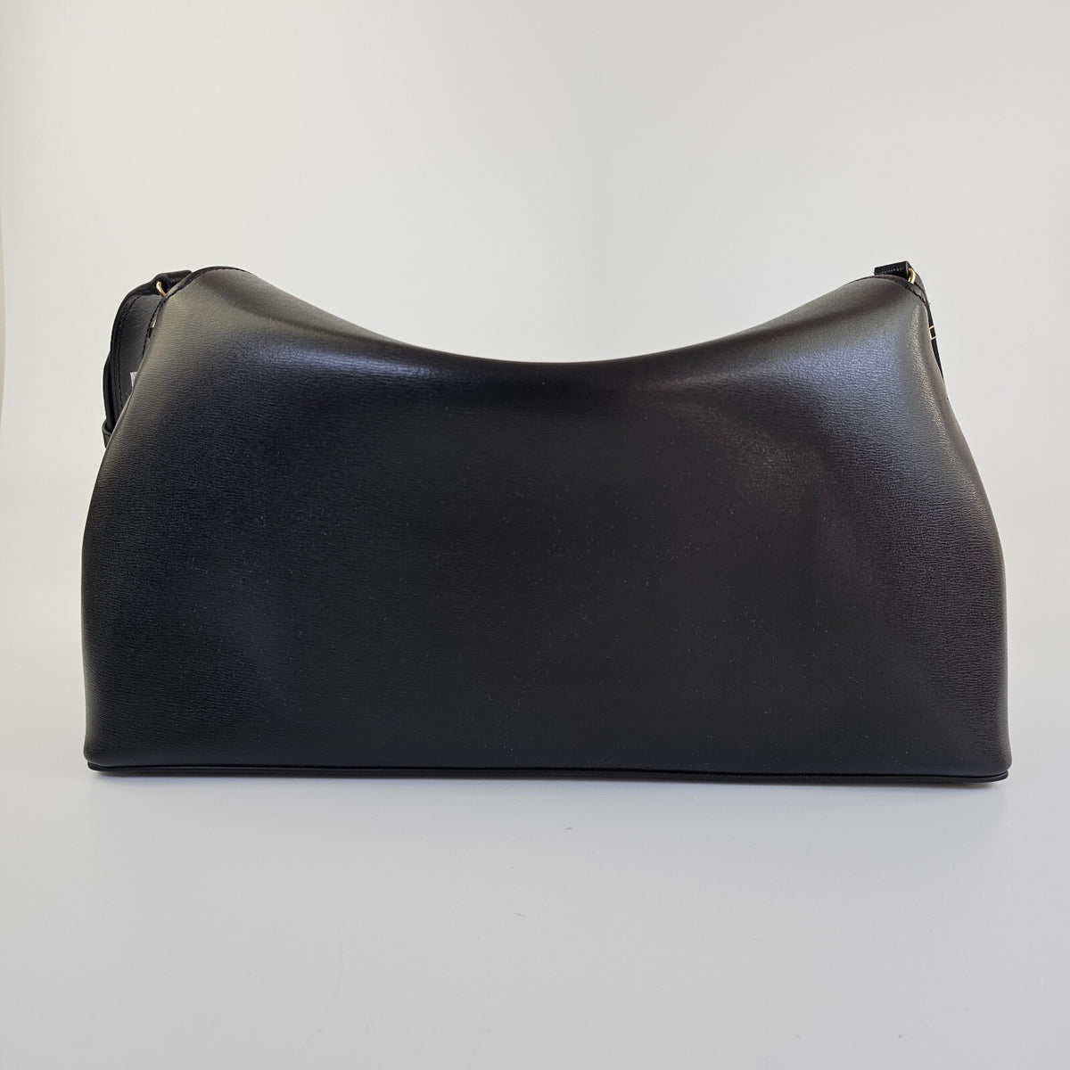 TOTEME T-Lock Black/Gold Leather Top Handle Bag New