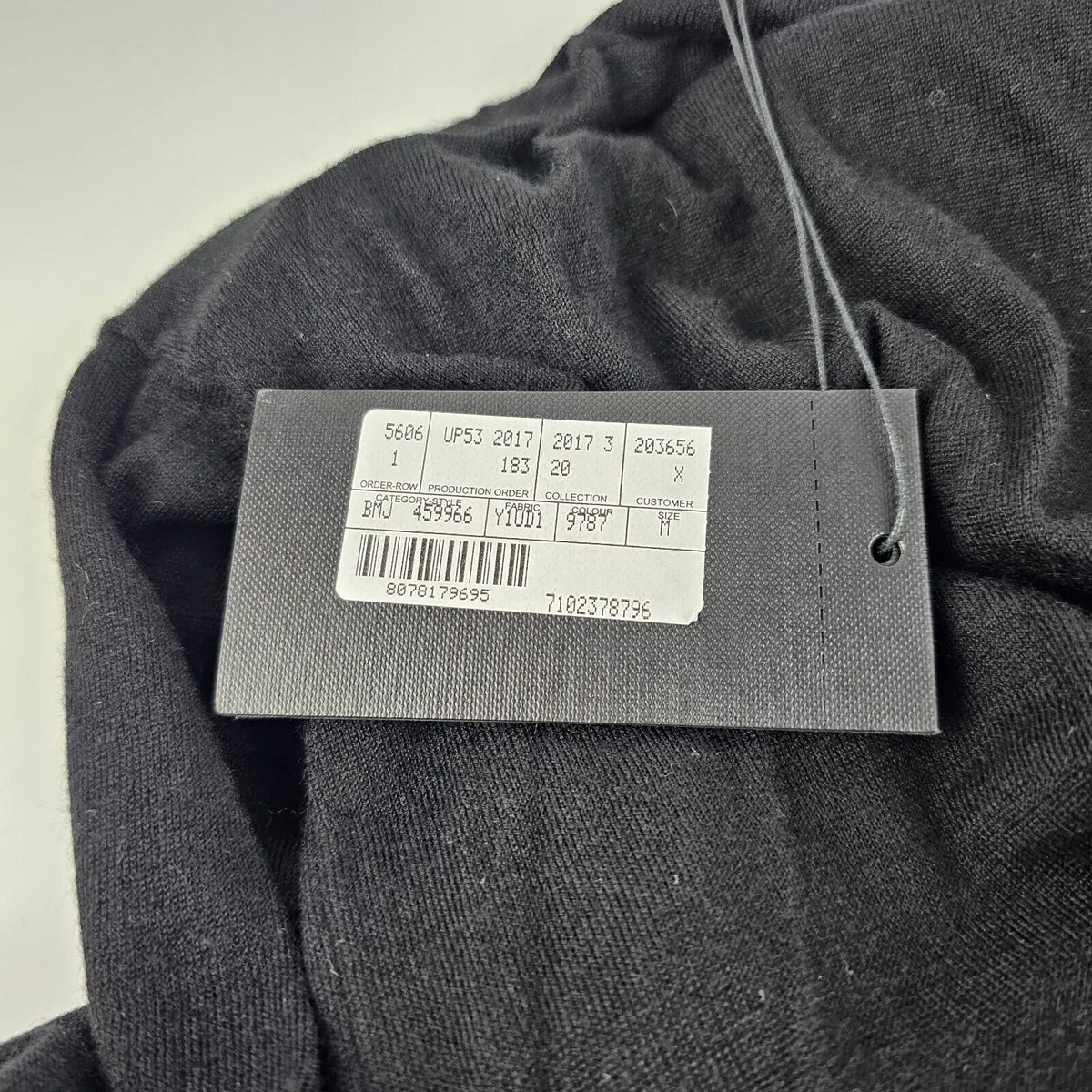 SAINT LAURENT Men's Black Universite Sweater New Size M
