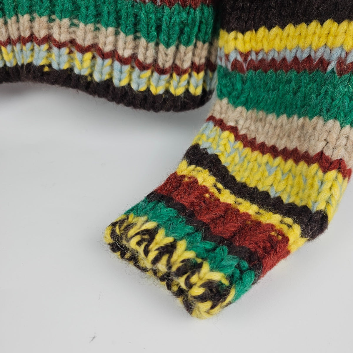 CELINE $2000 Green/Multicolor Wool Sweater New & Authentic