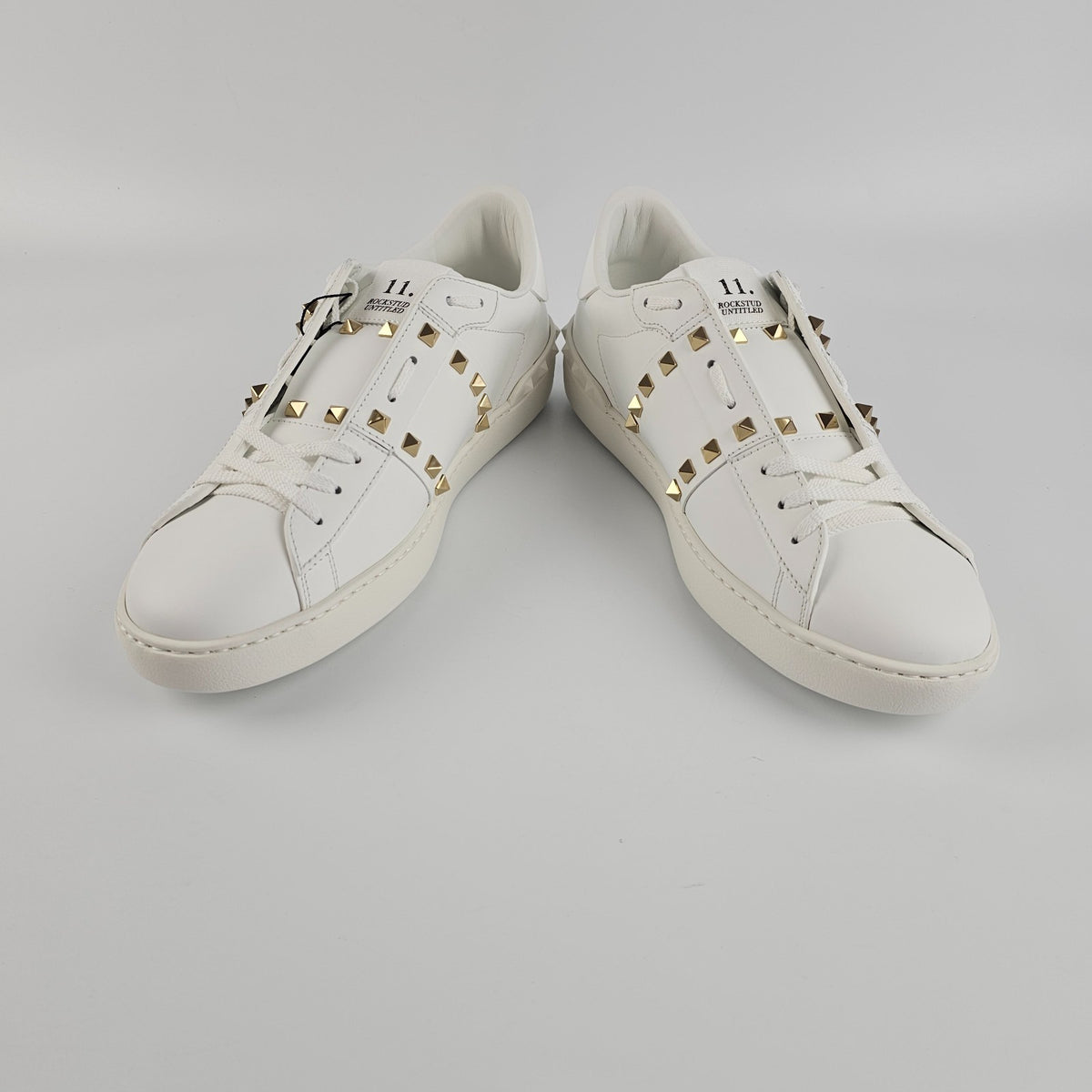 VALENTINO GARAVANI Rockstud Untitled White Sneakers New & Authentic