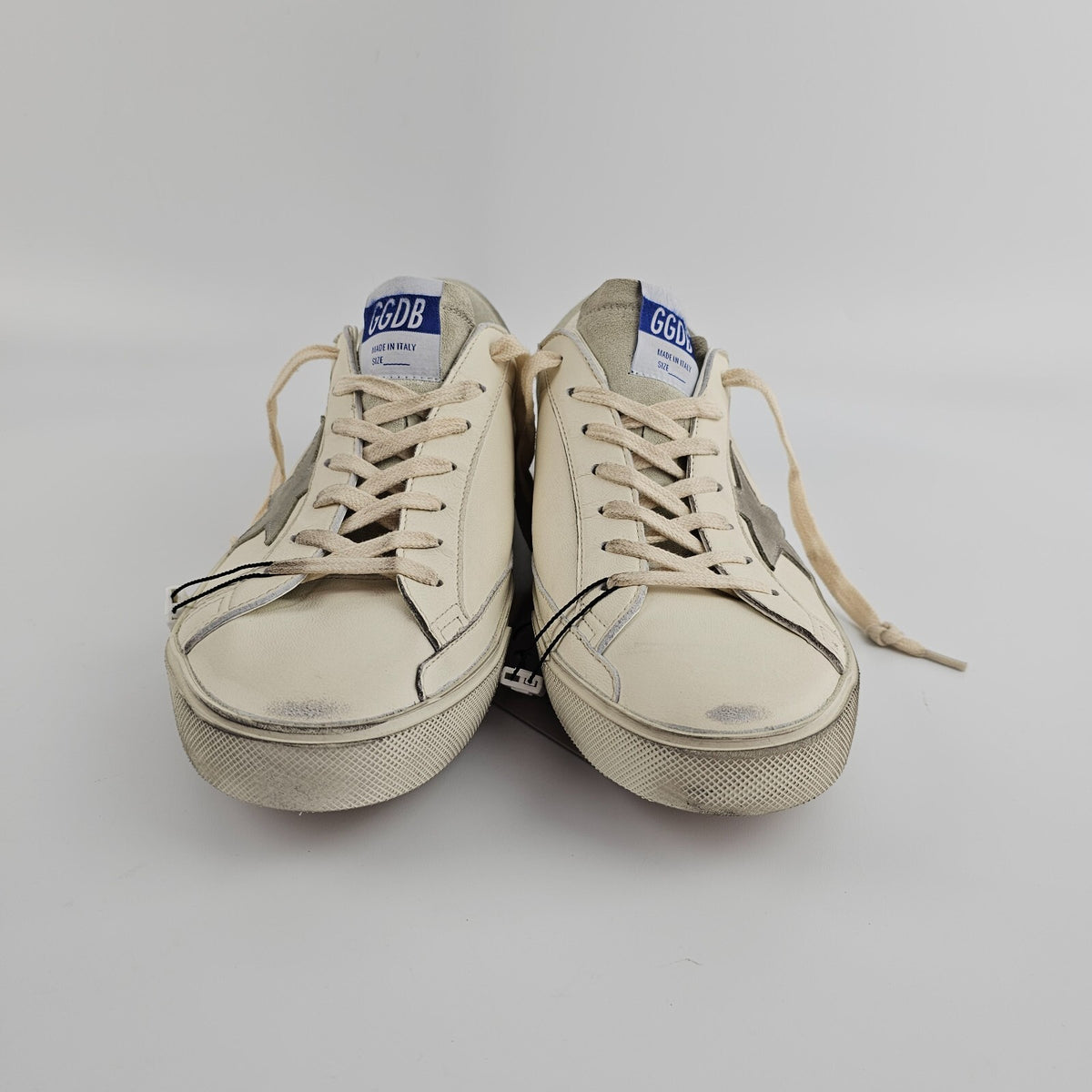 GOLDEN GOOSE Super Star Men's White/Gray Sneakers New