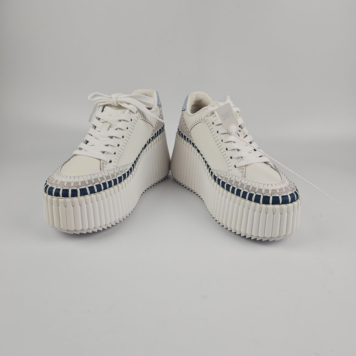 Chloe Nama Denim Blue Sneakers New & Authentic