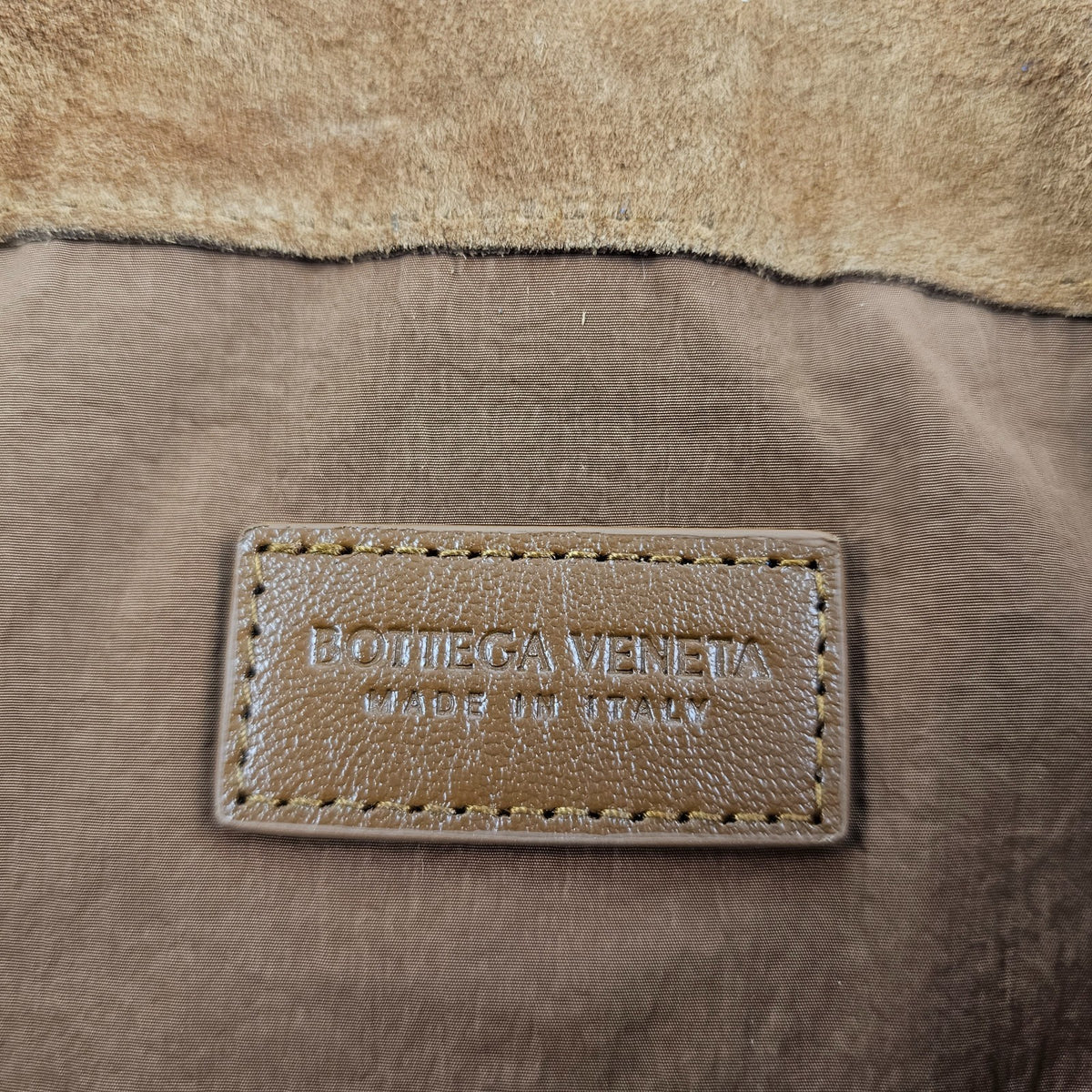 BOTTEGA VENETA Dustbag Amber Suede Handbag New