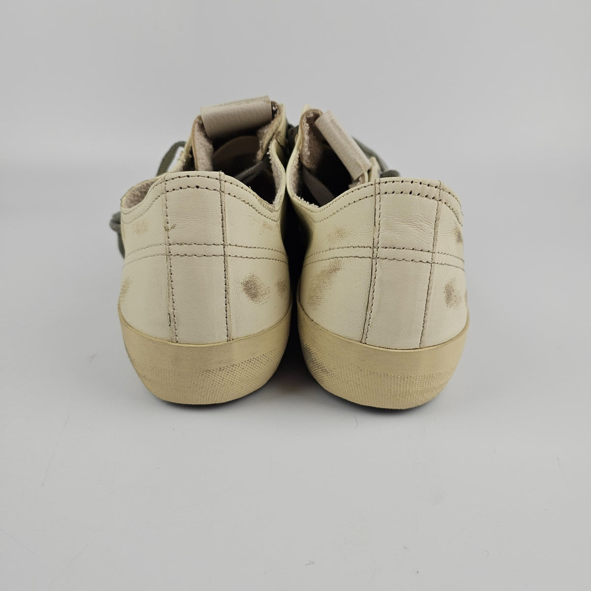 GOLDEN GOOSE V Star 2 Men's Beige/Black Sneakers New