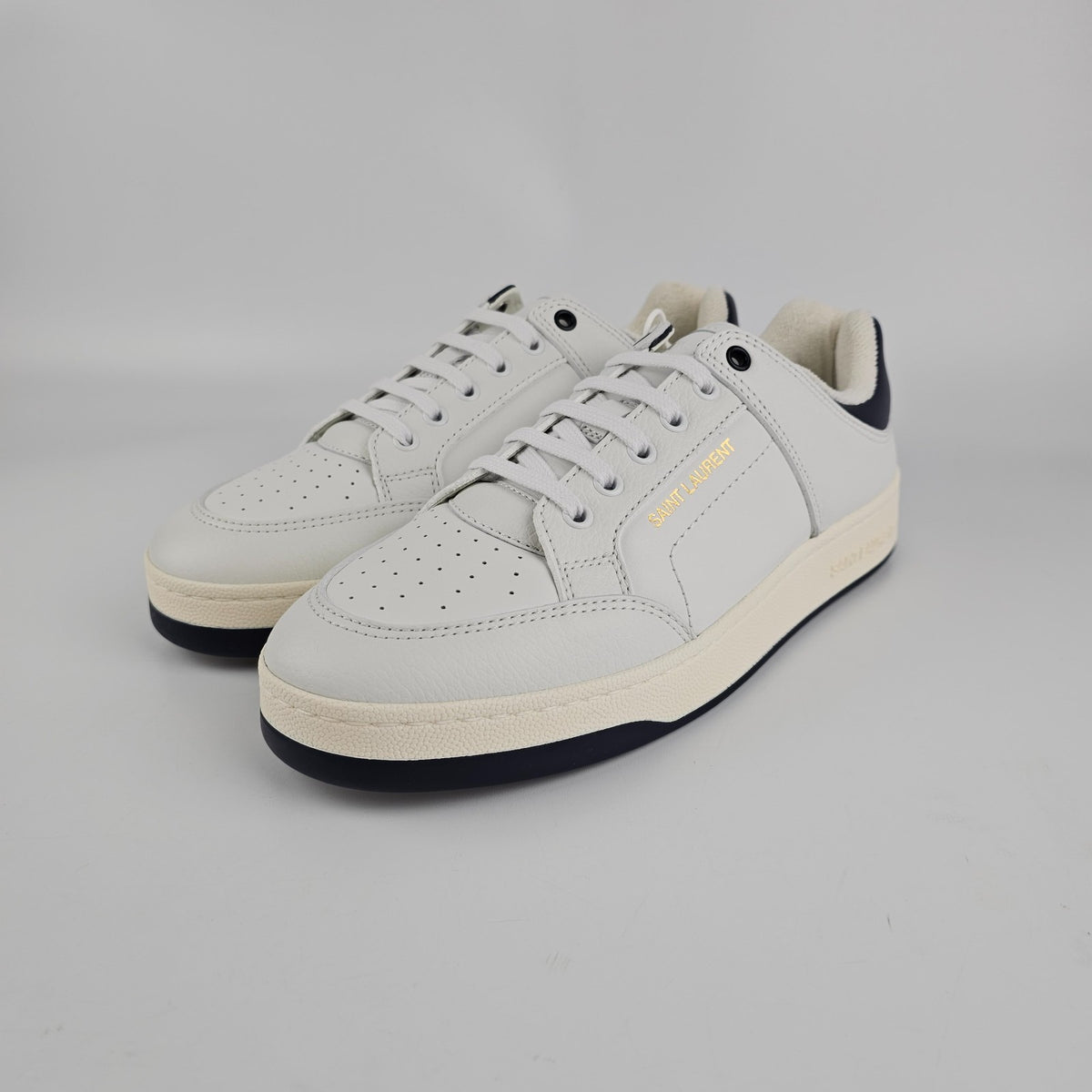 SAINT LAURENT SL/61 White/Black Sneakers New & Authentic