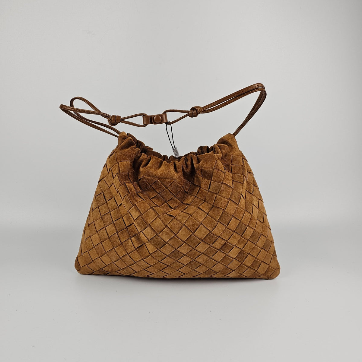 BOTTEGA VENETA Dustbag Amber Suede Handbag New