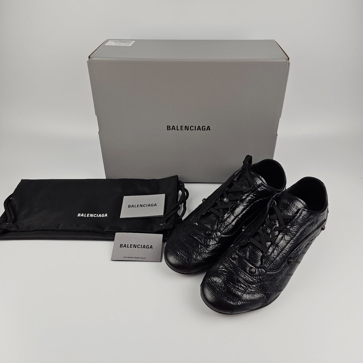 BALENCIAGA City $825 Men's Black Sneakers New & Authentic