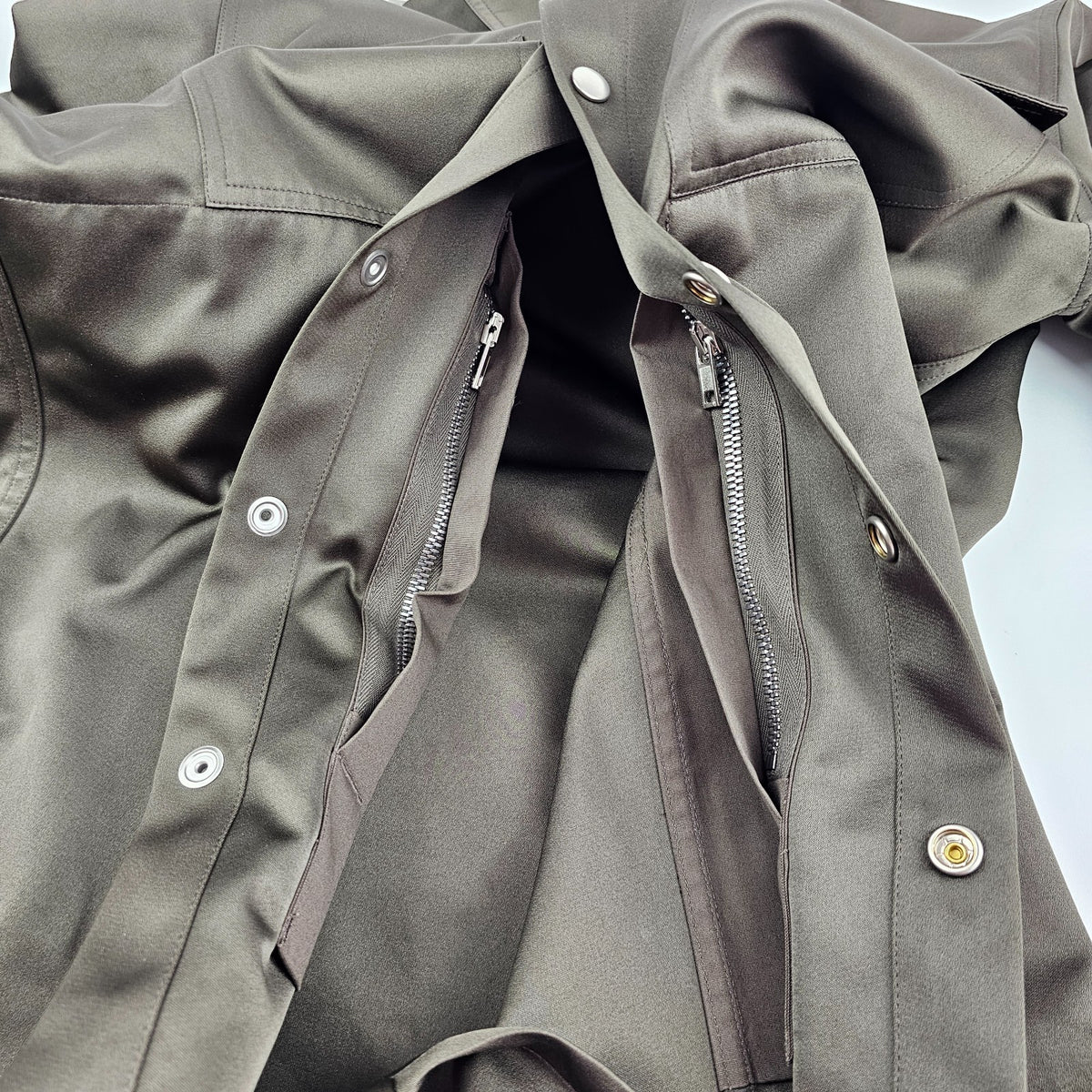 RICK OWENS Temple Outershirt Brown Shirt New & Authentic