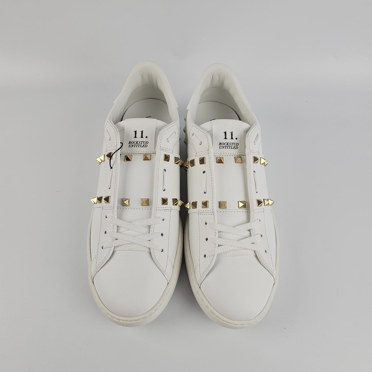 VALENTINO GARAVANI Rockstud Untitled White Sneakers New & Authentic