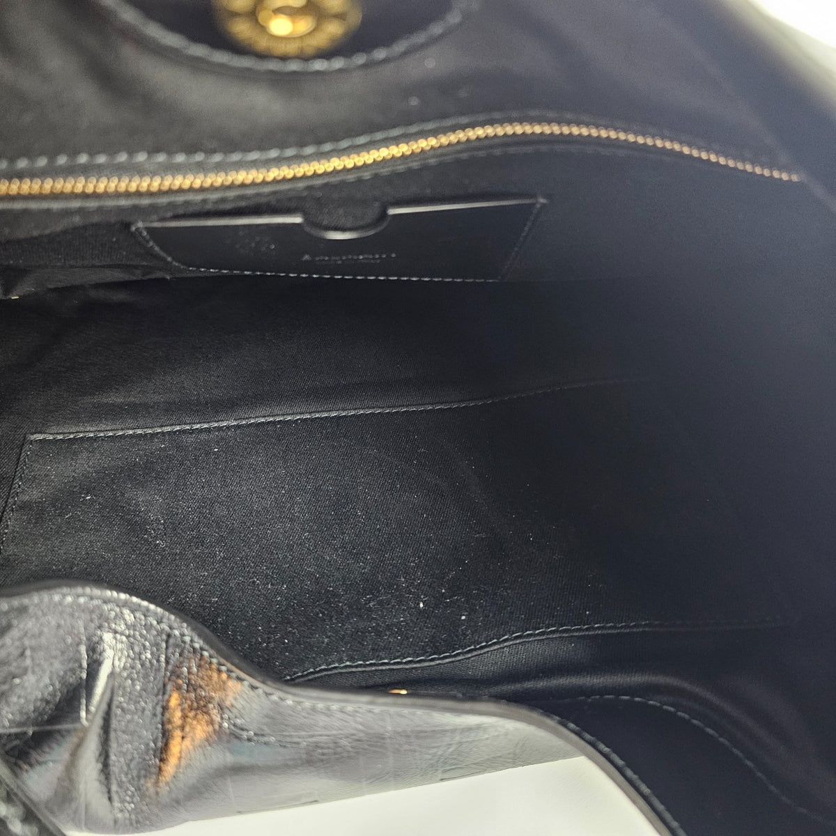 BALMAIN Small 1945 Soft Hobo Black Crinkled Leather Tote Bag New & Authentic