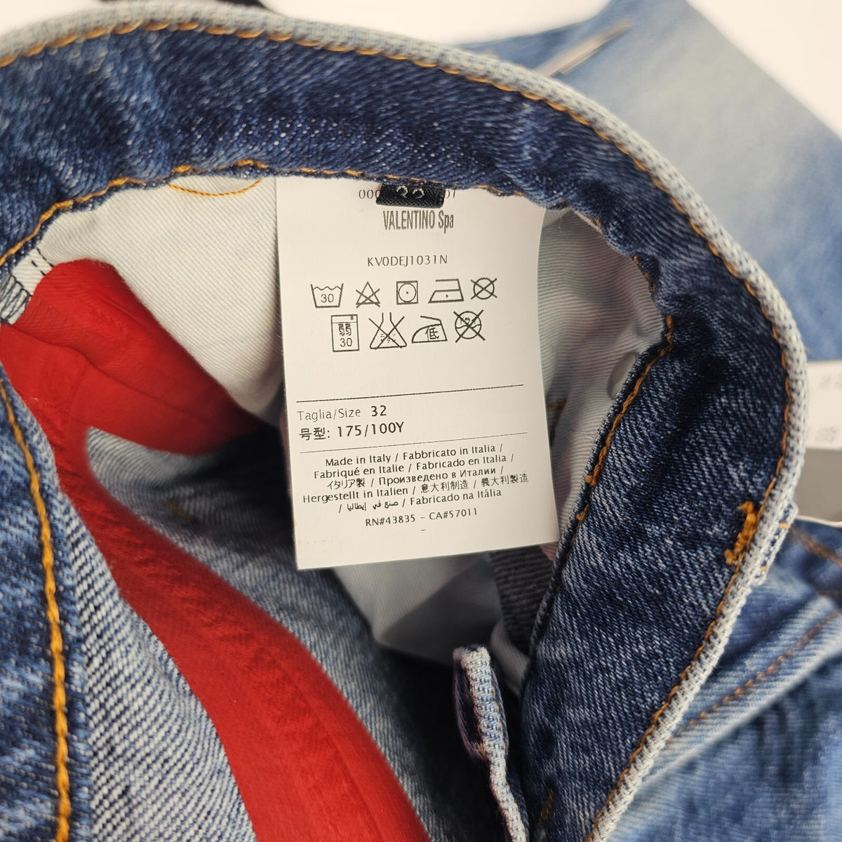 Valentino Blue Denim Jeans Size 32 New