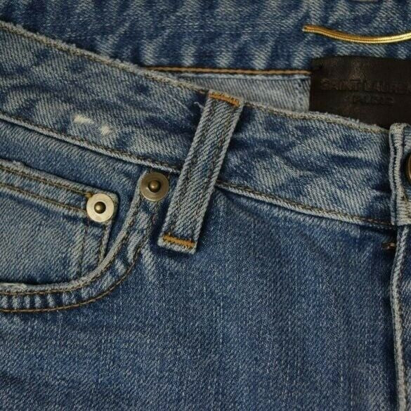 SAINT LAURENT Destroyed Jeans Size 26 New