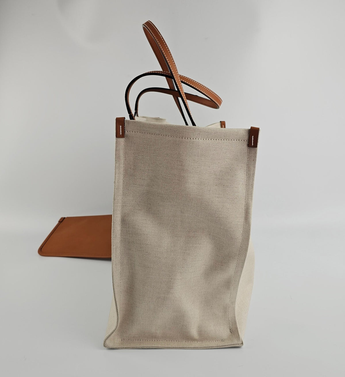 GUCCI Maxi $2450 Beige Cotton Tote Bag New And Authentic
