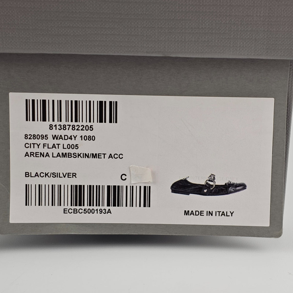 BALENCIAGA City $950 Black Leather Ballerinas New & Authentic