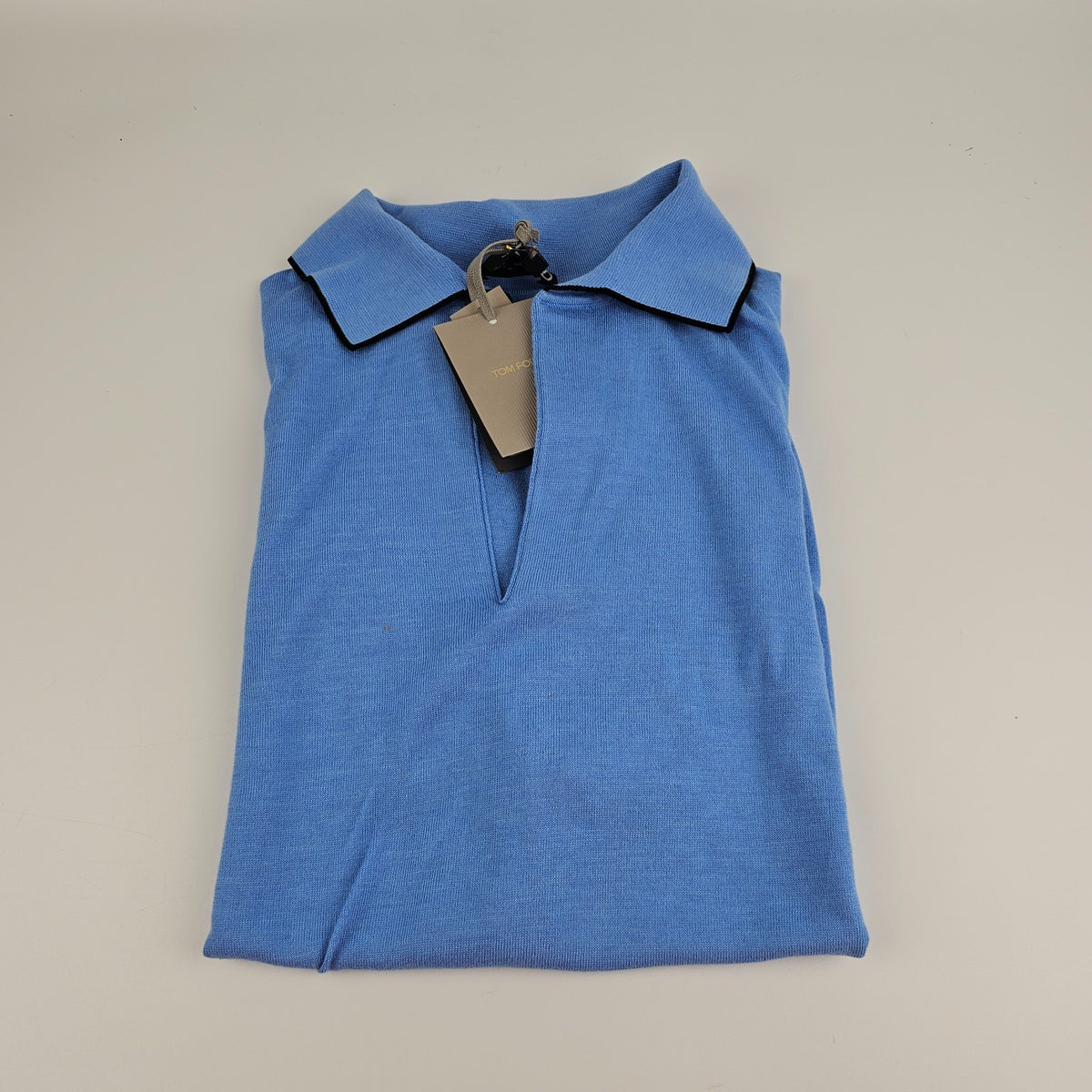 TOM FORD Light Blue Silk Shirt New & Authentic
