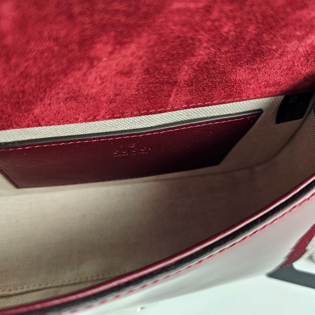GUCCI Blondie Small $3450 Rosso Ancora Red Patent Leather Shoulder Bag New