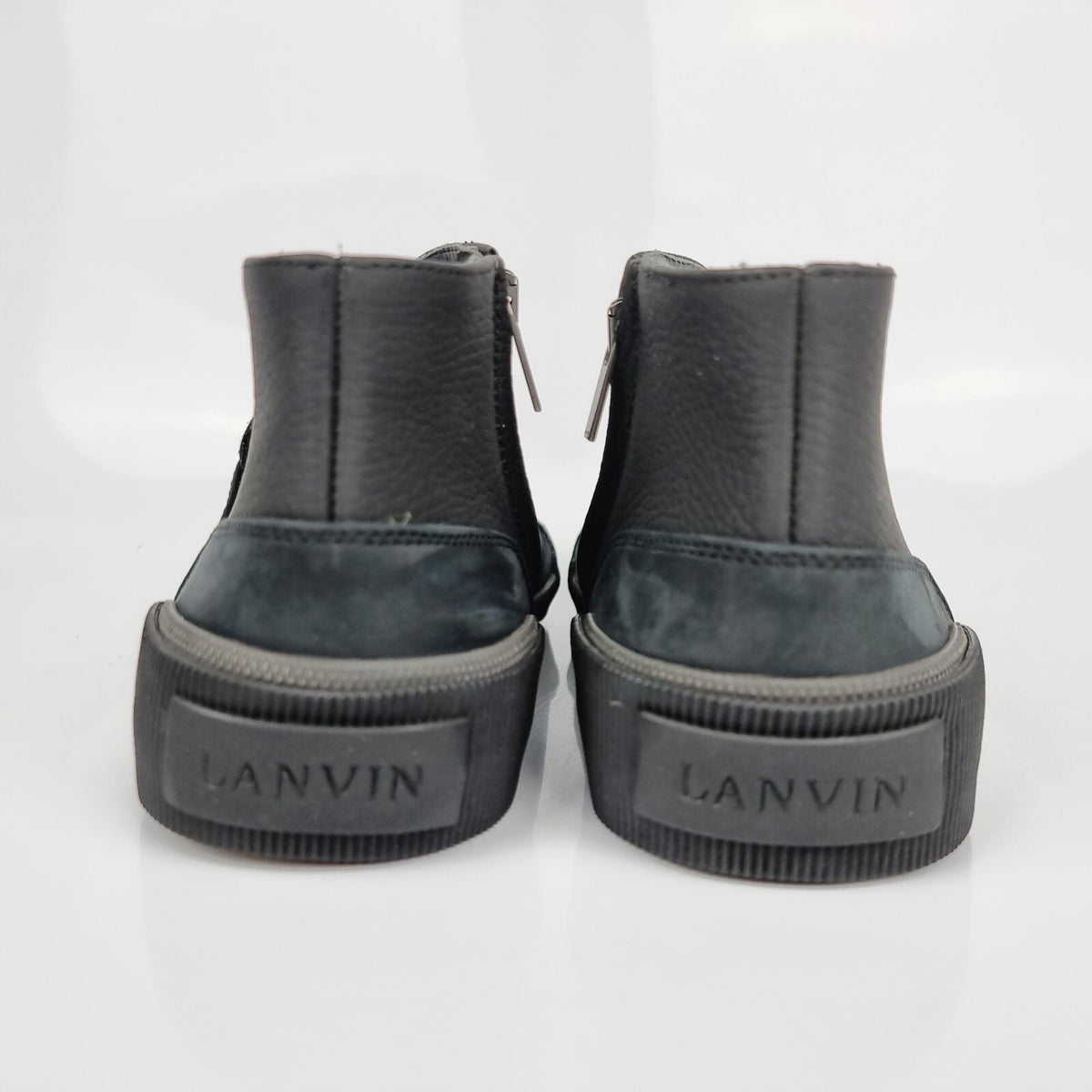 LANVIN Men's Gray Mid Top Sneakers New Size 40 US 7