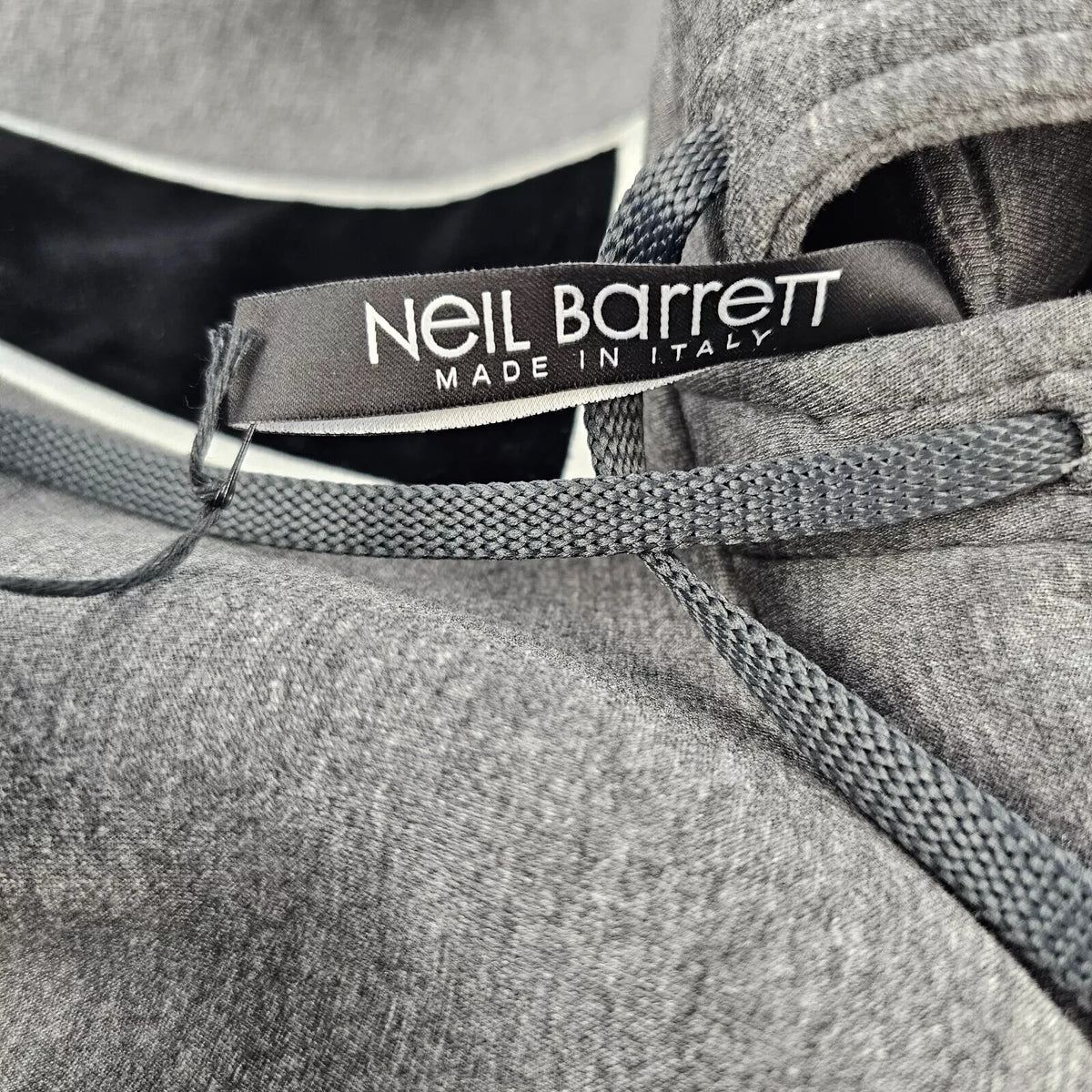 Neil Barrett Men's Gray Neoprene Sweatshirt New Size XXS