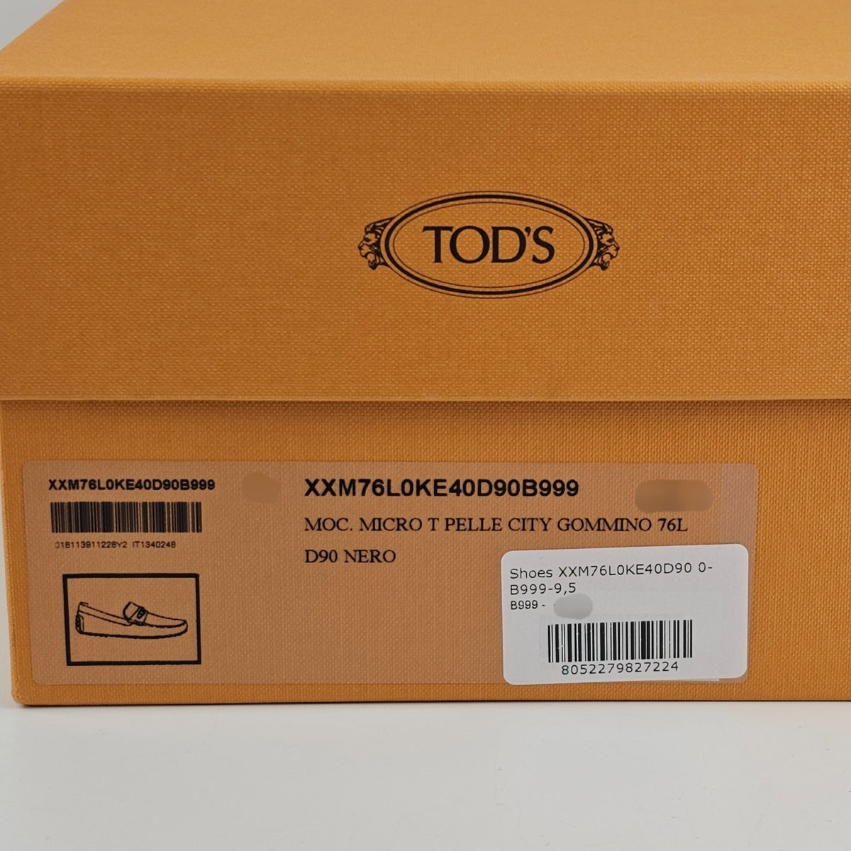TOD'S City Gommino Black Loafers New & Authentic