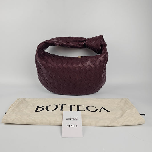 BOTTEGA VENETA Jodie Small $4200 Barolo Leather Shoulder Bag New & Authentic