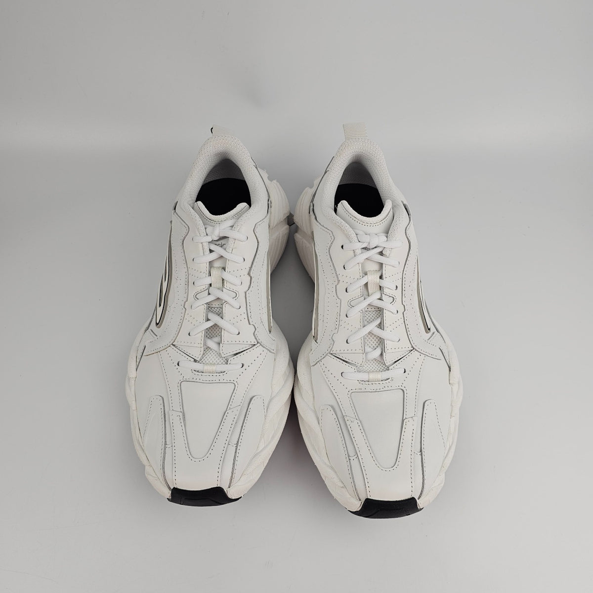 BALENCIAGA Monday Shoe $995 Men's White/Black/Gray Sneakers New & Authentic