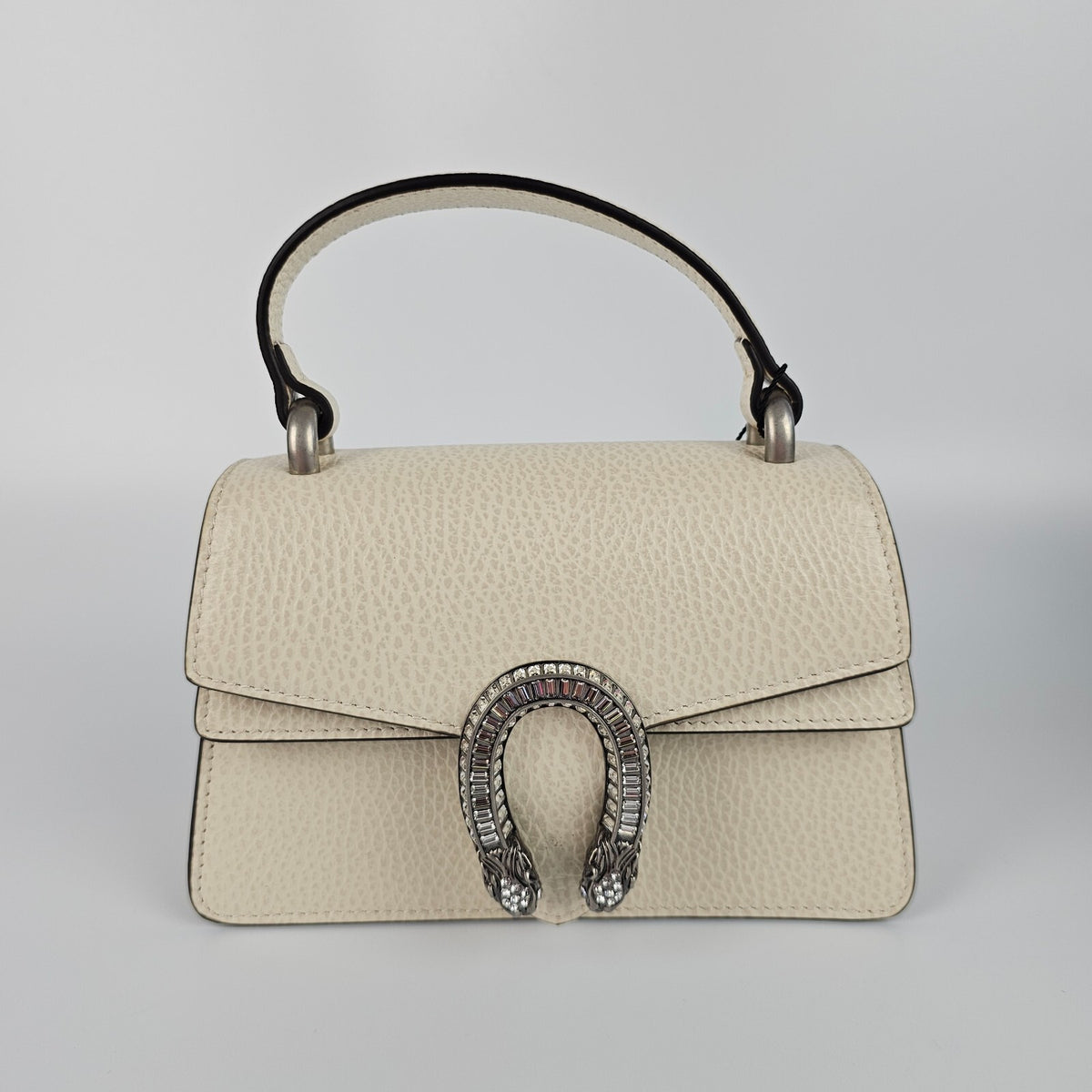 GUCCI Dionysus Mini $2250 White Leather Top Handle Bag New & Authentic