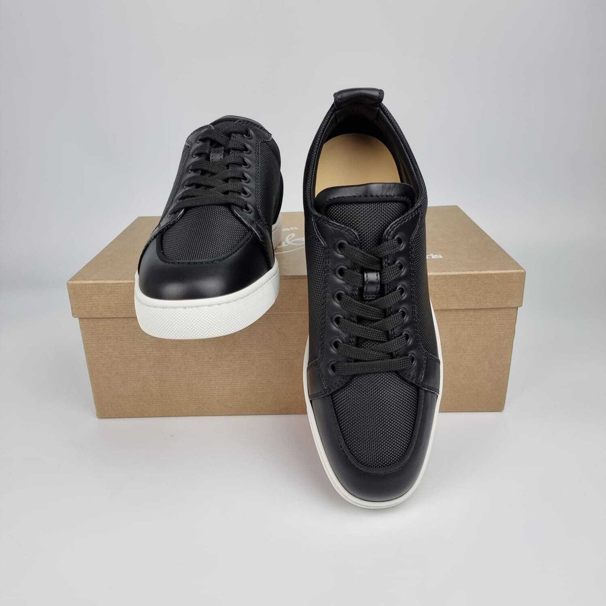 CHRISTIAN LOUBOUTIN Rantulow Black Sneakers New 40.5