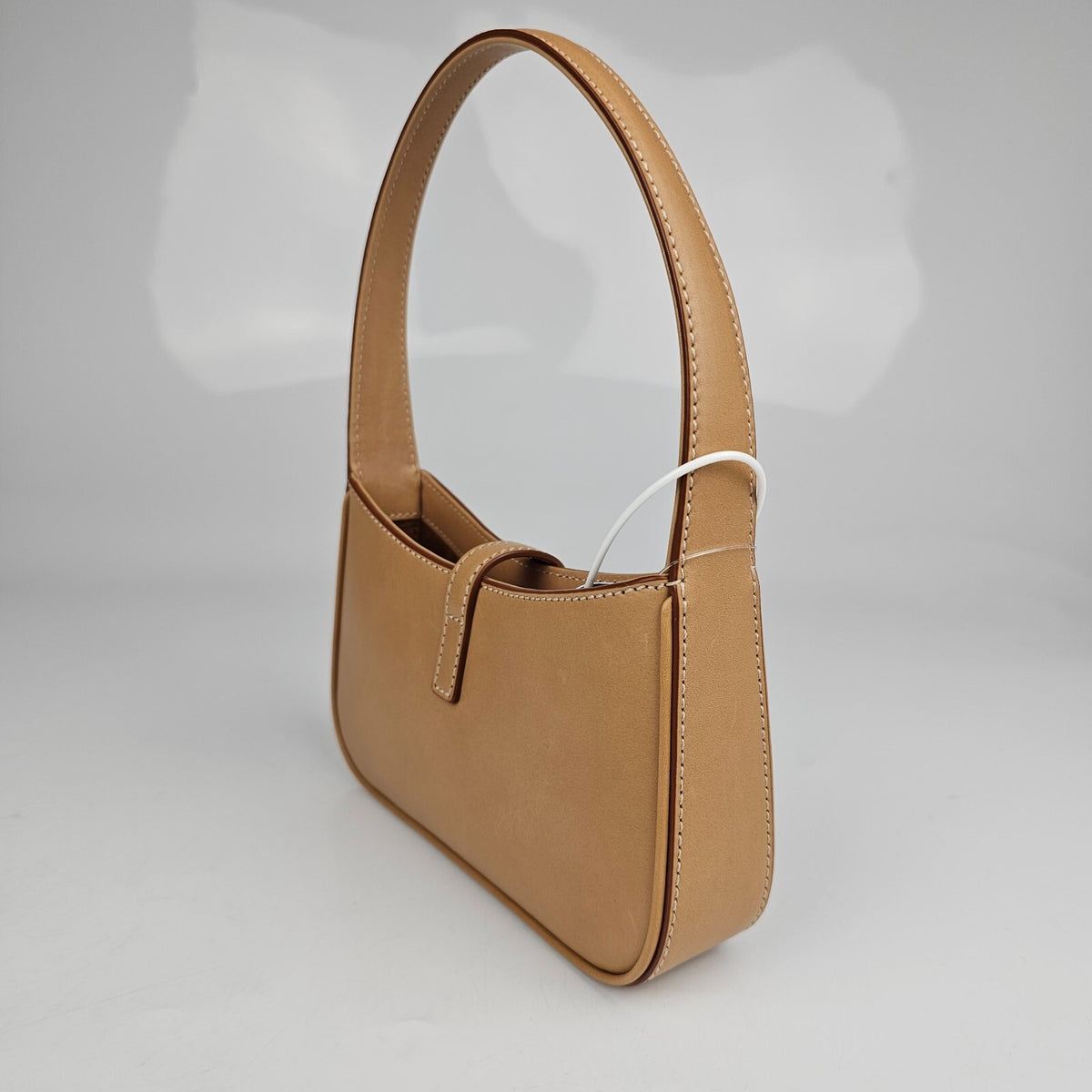 SAINT LAURENT Mini Le 5 A 7 Vintage Brown Leather Hobo Bag New