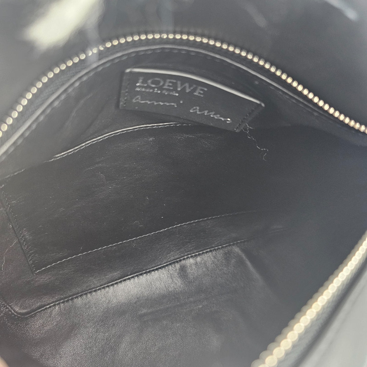 LOEWE Puzzle Small $5150 Black/White Woven Top Handle Bag New & Authentic