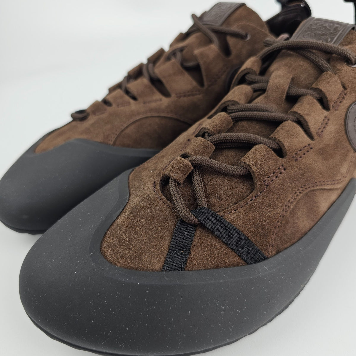LOEWE $1100 Grip Dark Brown Sneakers New & Authentic