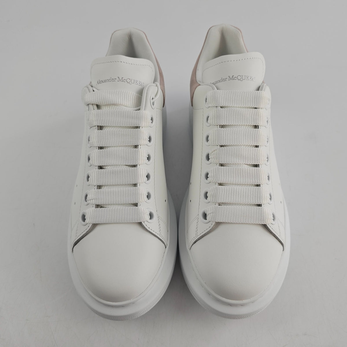ALEXANDER MCQUEEN Oversized Women's White And Pink Sneakers New