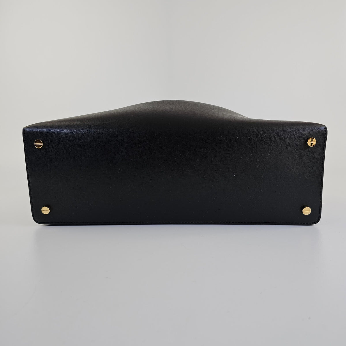 TOTEME T-Lock Black/Gold Leather Top Handle Bag New