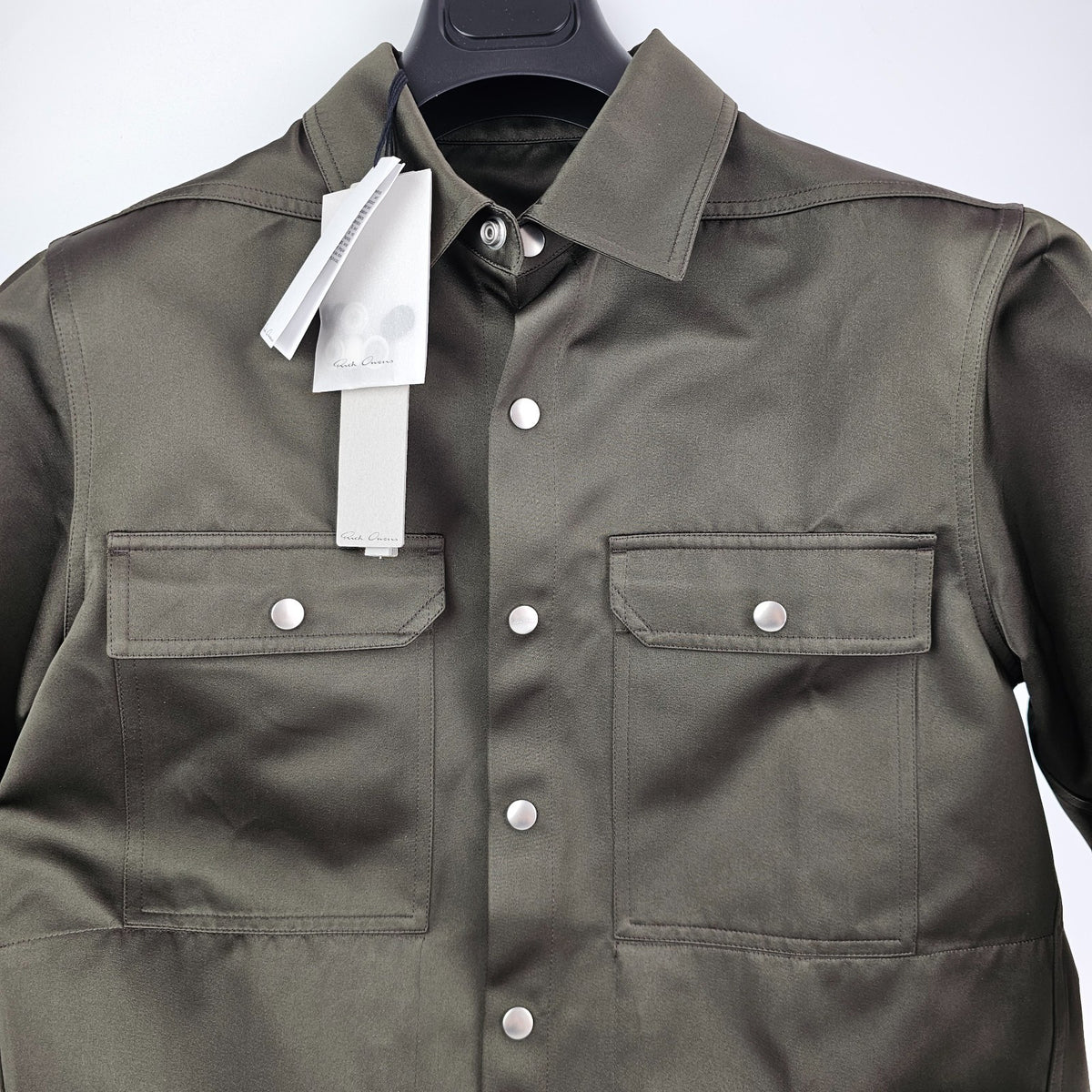 RICK OWENS Temple Outershirt Brown Shirt New & Authentic