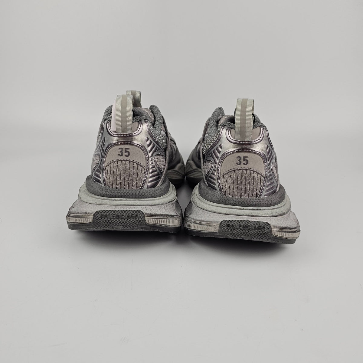 BALENCIAGA 3XL Extreme Laces $1400 Women's Gray Sneakers New