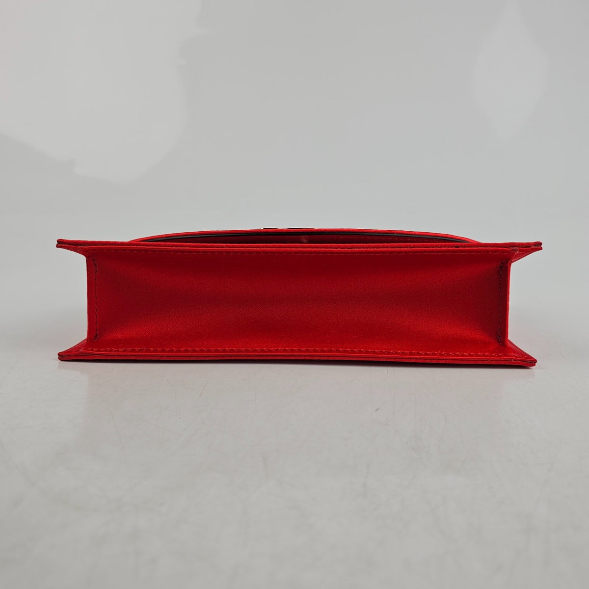 CHRISTIAN LOUBOUTIN Loubi54 Ole Red Satin Shoulder Bag New